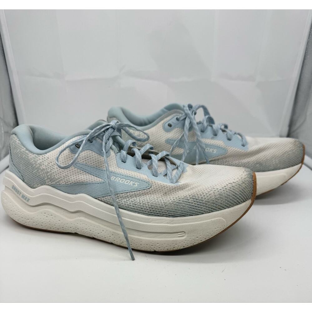 Brooks Ghost Max 2 road running shoes Coconut Milk/Winter Sky size 8.5B